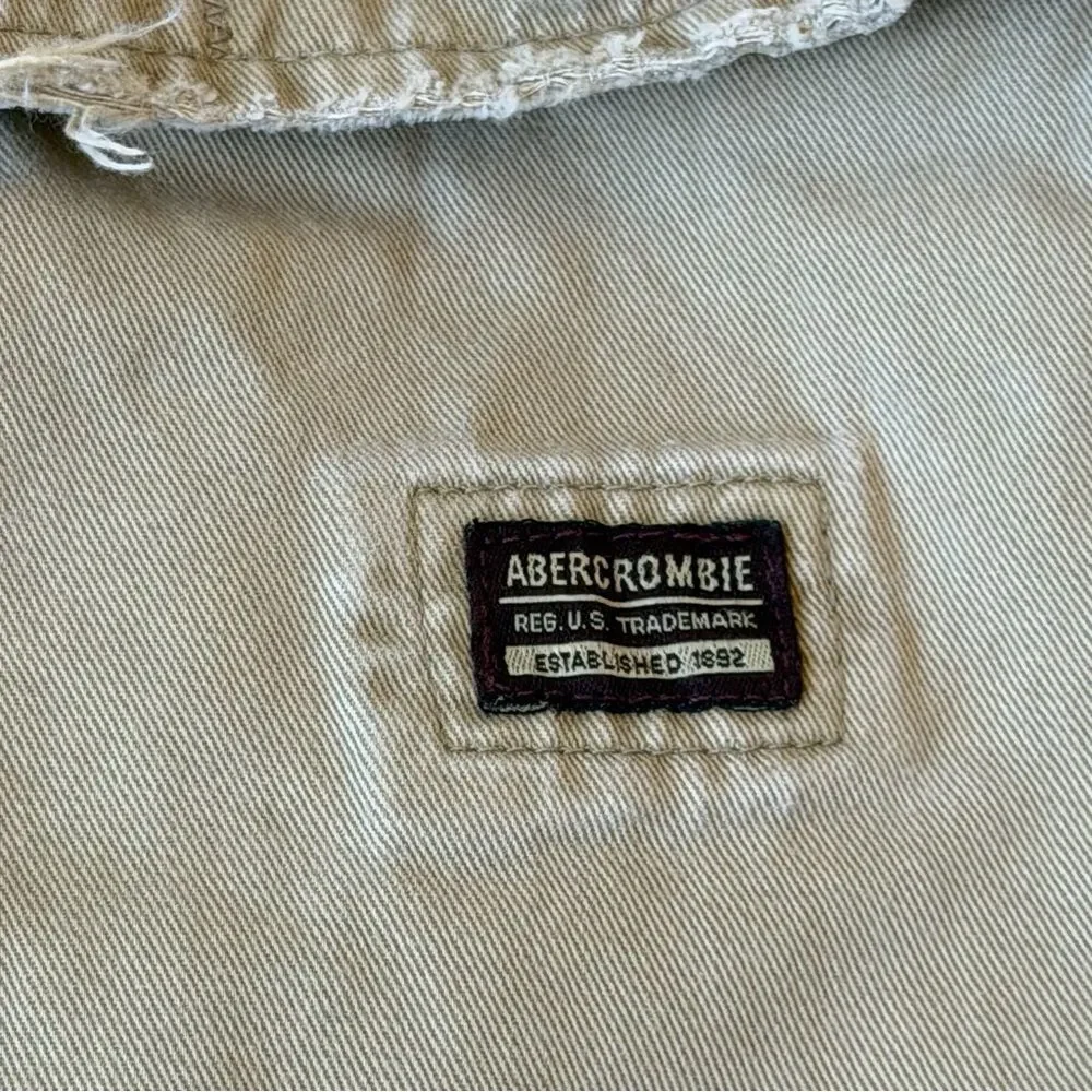 Abercrombie & Fitch AF92 Vintage Cargo Pants Mens 34x30 Beige Wide Leg‎ Utility